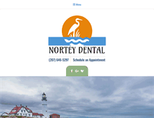 Tablet Screenshot of norteydental.com